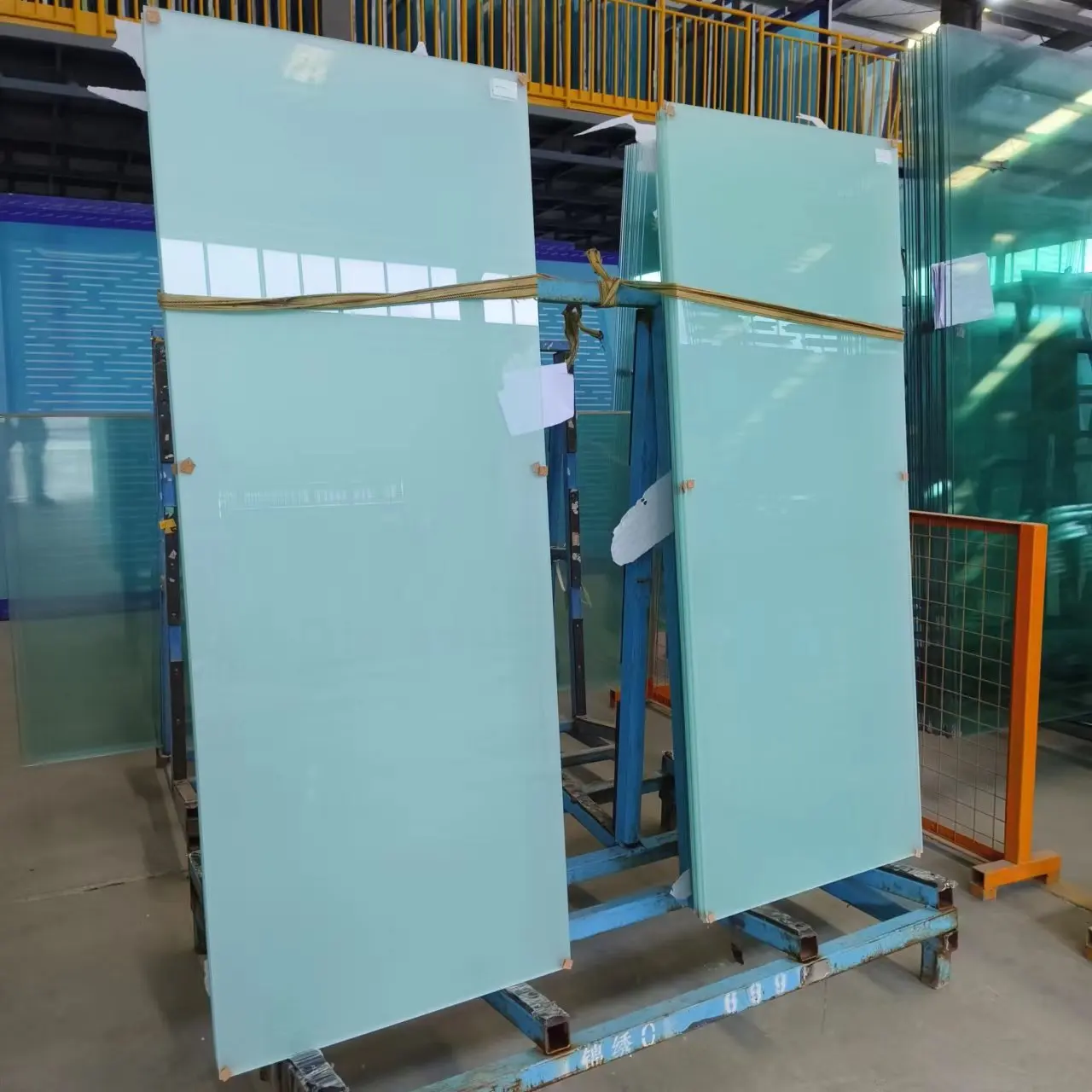 6mm Thick Frosted Acid Etched Chemical Sandblasting Tempered Glass For Interior Bathroom Shower Sliding Doors