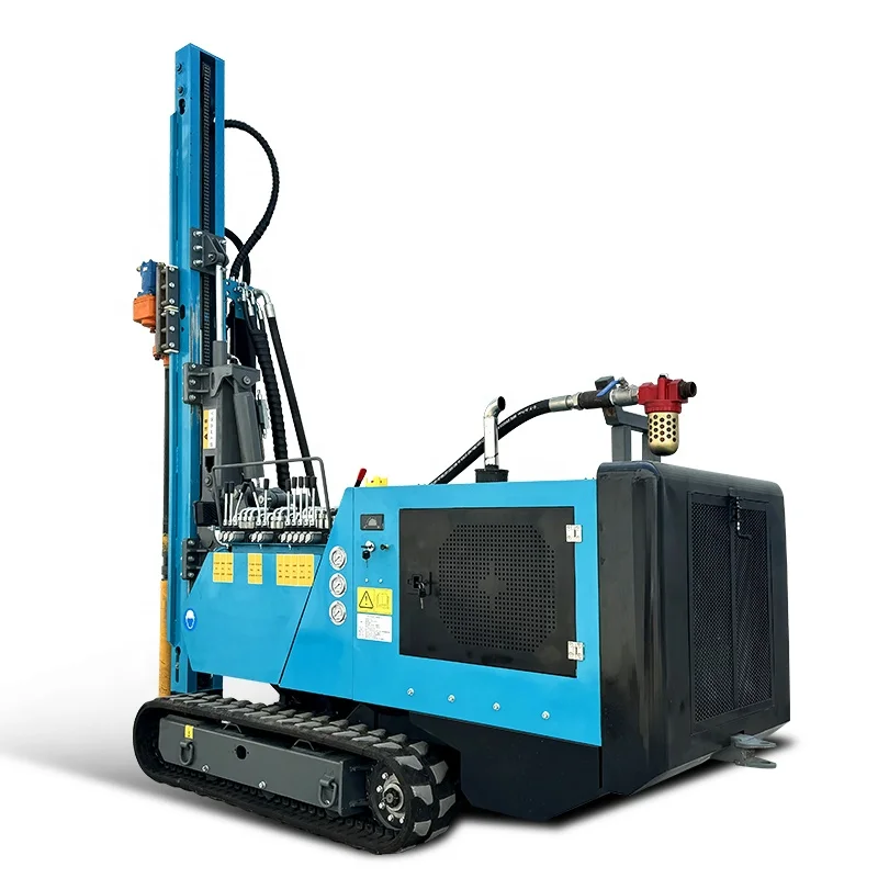 Mini DTH Drilling Rig Easy to Operate Hydraulic Multi-Function Blasting Machinery