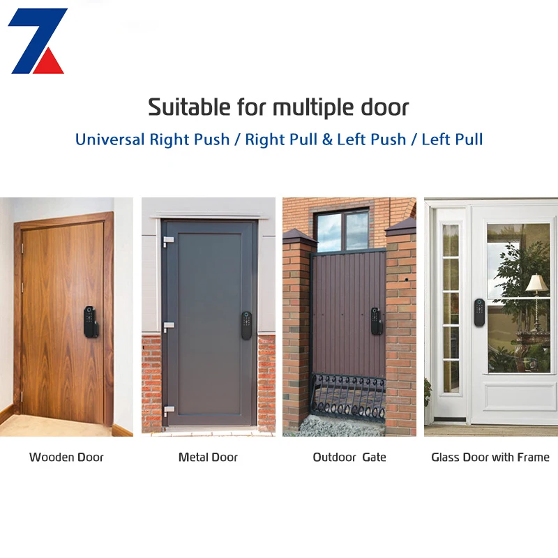 
American colour High security Apartment style wifi module sup fin smart pin code lock 