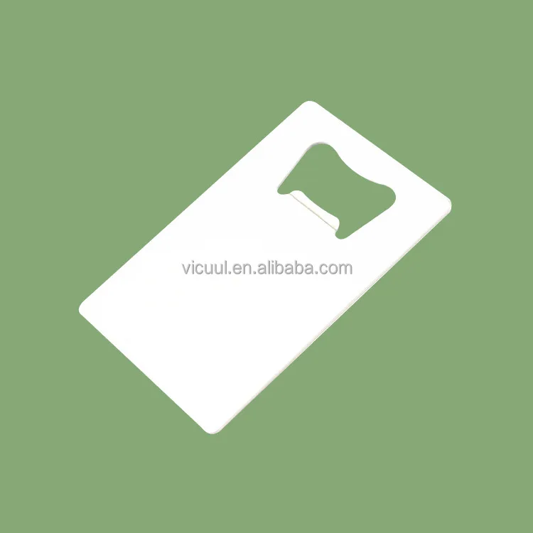 Wholesale Custom Blank Sublimation Stainless Steel Credit Card Bottle Opener