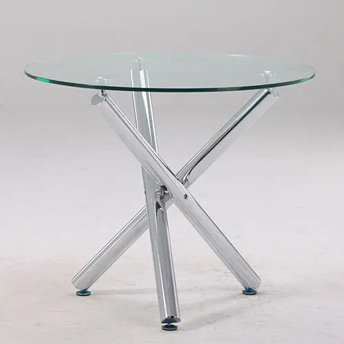  High quality China manufactory dining room 90*90cm tempered round glass top