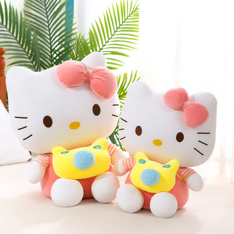 Sanrioed Anime Plush Toys Cartoon Kawaii Sanrioes Kitty My Melody Cinnamoroll Toys Home Decoration Dolls for Kids Birthday Gifts