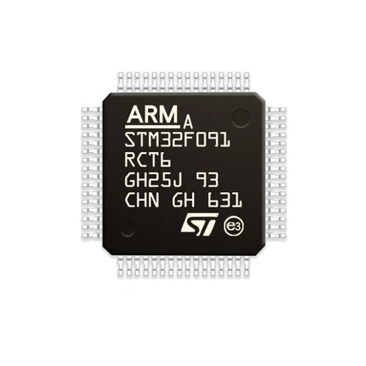 New STM32F091RCT6 LQFP-64 ARM Cortex-M0 32-bit microcontroller MCU