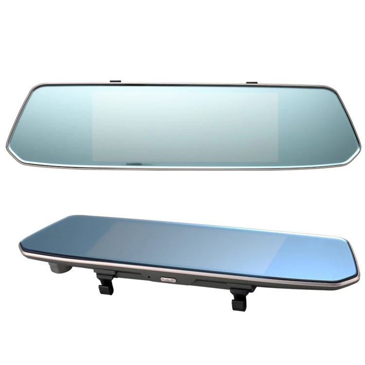 7' 1080P Dual Lens Car Auto DVR Rearview Mirror Car camera Dash Cam Recorder+Rear View Camera Kit