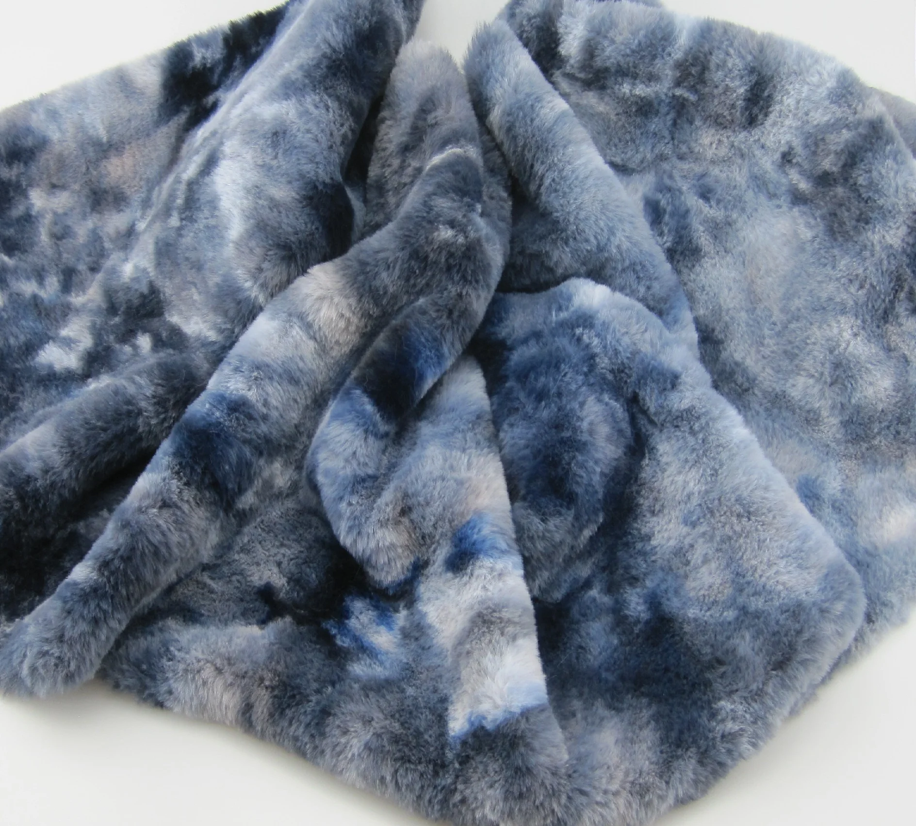 Высококачественный разноцветный искусственный мех кролика для одежды/домашнего