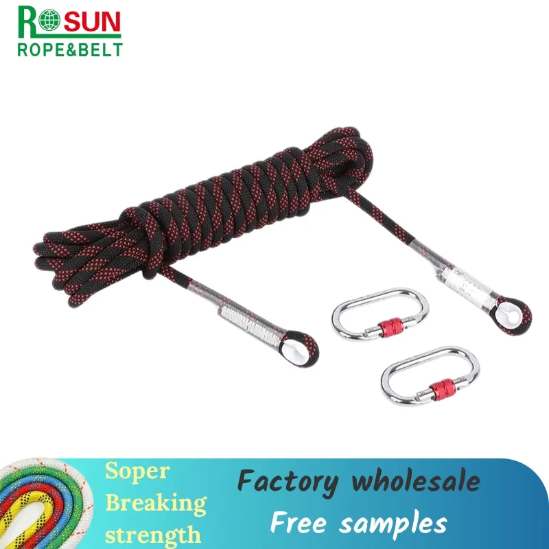 2mm~40mm  10mm 12mm Climbing Rope Polyester Rope   Braided Nylon Rope