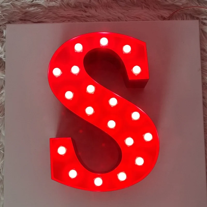 Kexian Customized Small Size Marquee Letters Small Led Marquee Numbers Marquee Letters with Lights for Table Top