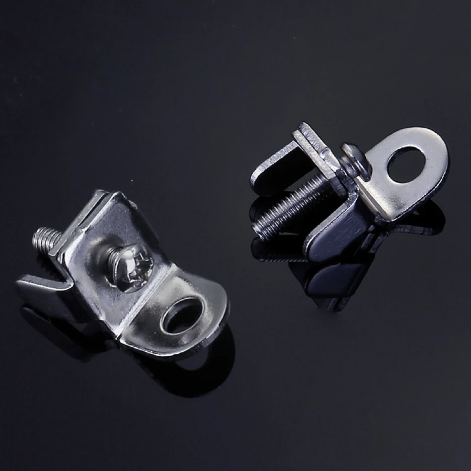 Motorized Curtain Accessories Rail Catch Lock For Rails Metal Silver for Track Transmission Case End Stop Screw Connection Part