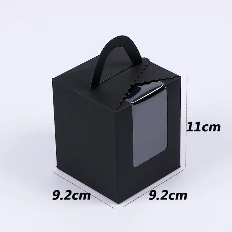 Colorful Foldable Kraft Paper Cake Box Private Label Paper Cupcake Box Muffin Packaging 1cupcake Boxes Art Paper Rectangle 005