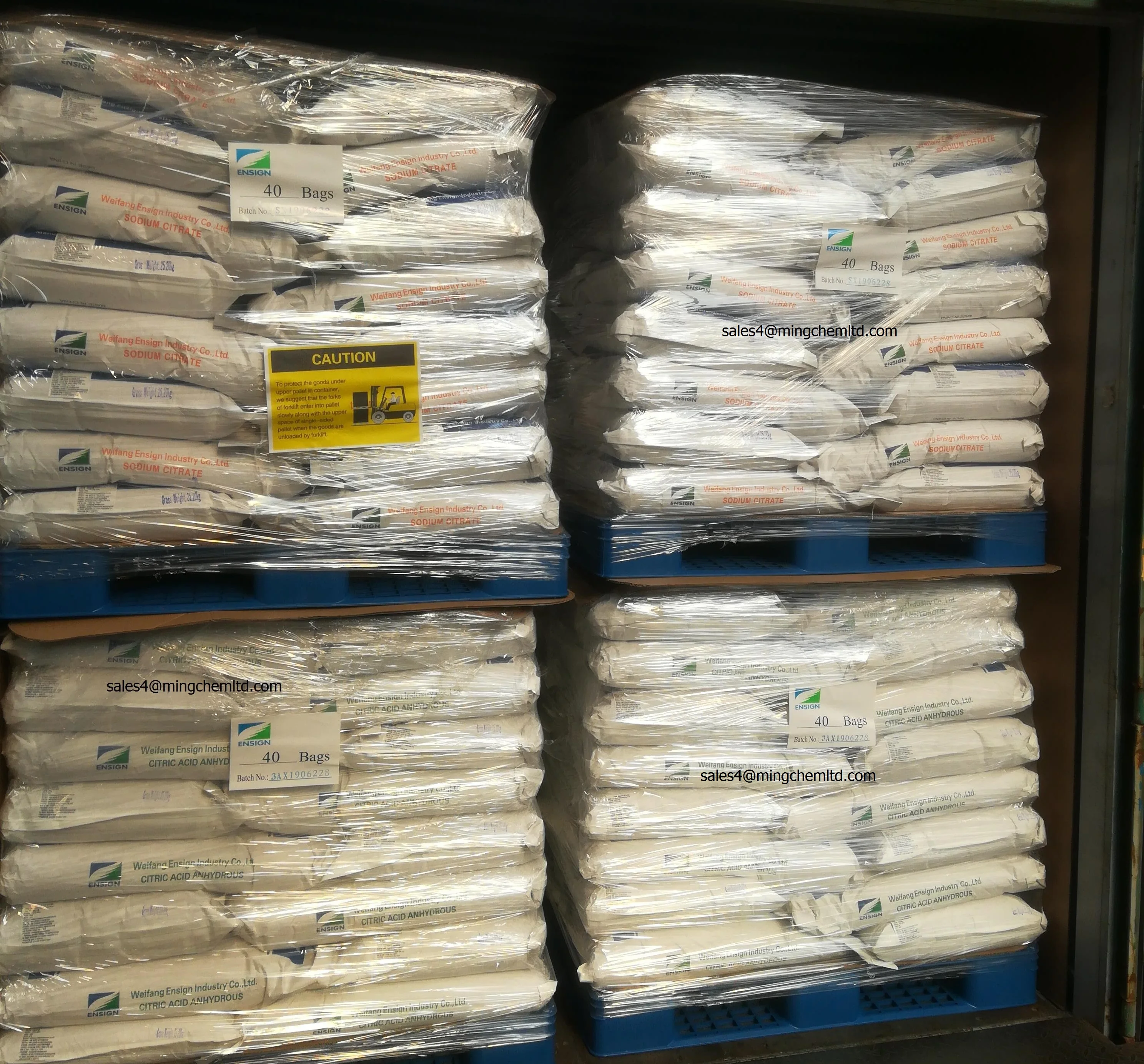 
China Factory High Quality Food Grade BP98 E331 30 mesh to 100 mesh Sodium Citrate 