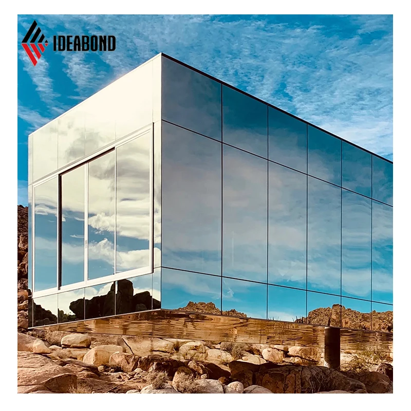 Стандартный Американский строительный материал для дома 6 мм Зеркальный Алюминиевый композит Alucobond ACM цена