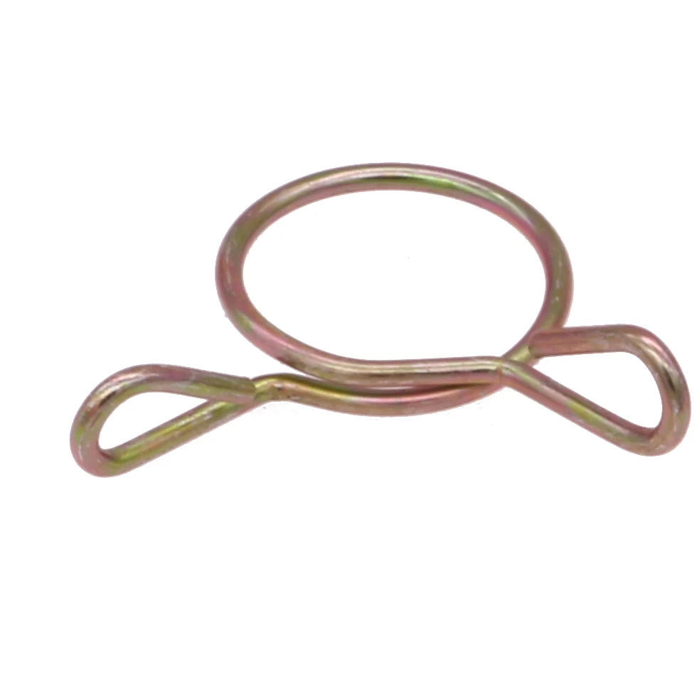 Factory Wholesale  standard  Zinc plated single  wire Spring Hose Clamp