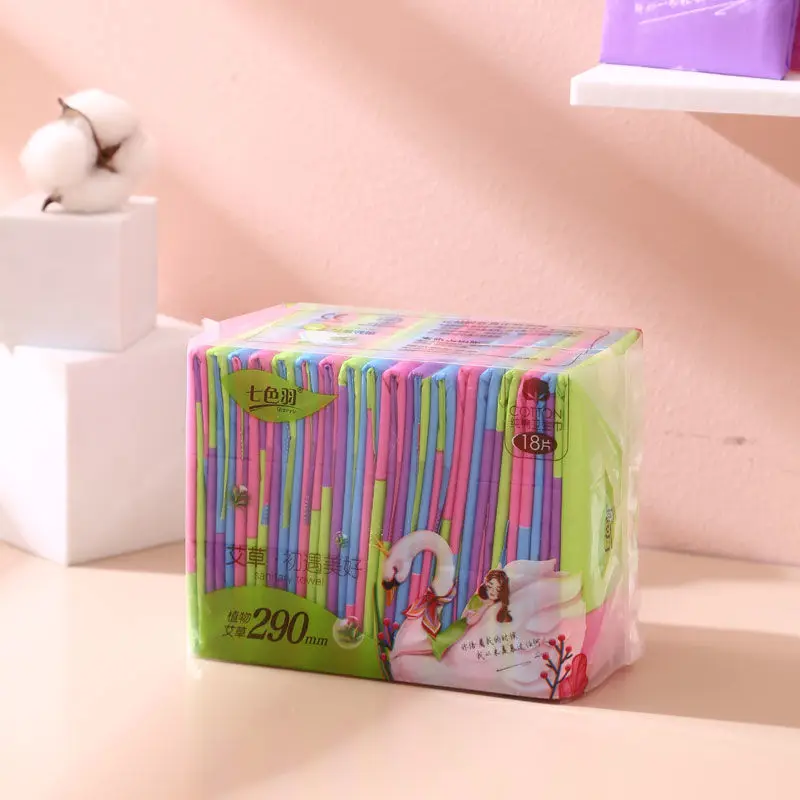 Cheap Price White Plain Dark Flower Female Sanitary Pads Lady Comfort Sanitary Pads For Girls