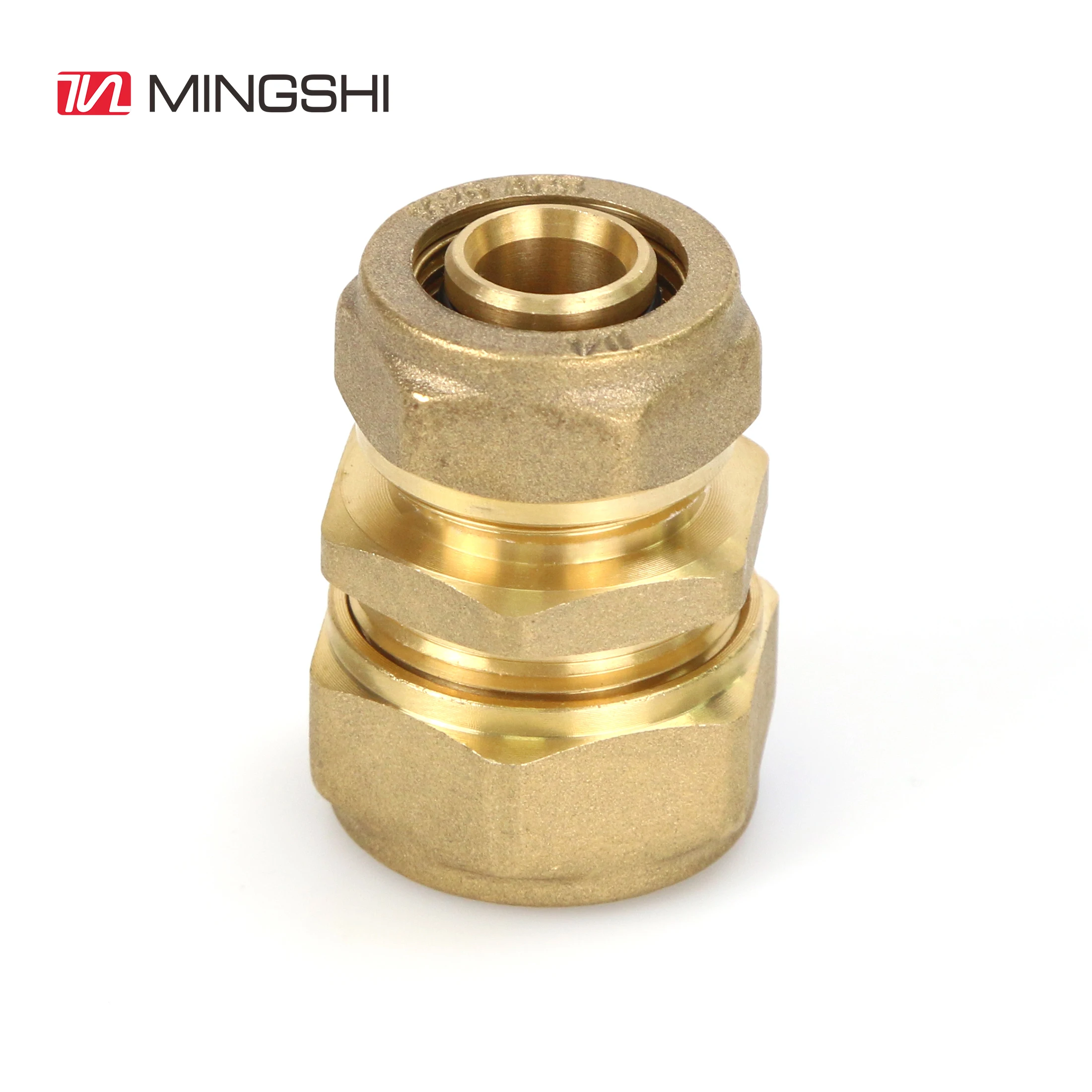 compression Fittings nature color 16mm 20mm 26mm 32mm factory direct sales high quality water pipe pex brass fitting