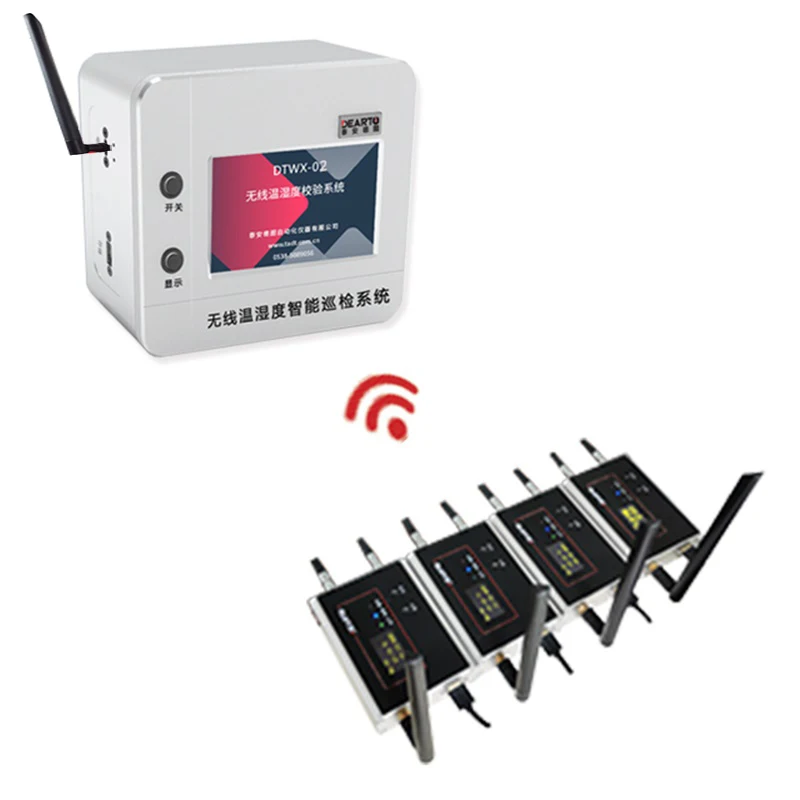 Outdoor wireless distributed multi-point temperature and humidity monitoring system