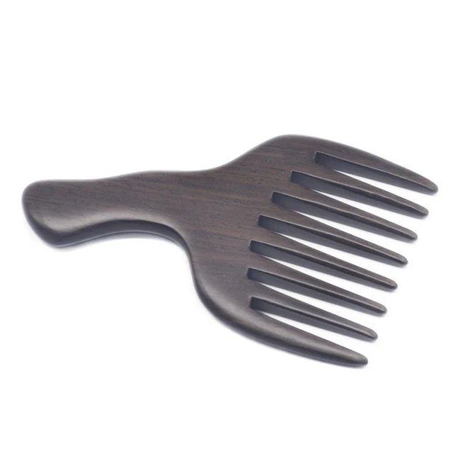 Personal High Quality Sandalwood Bear Care Afro Pick Comb Beard Comb