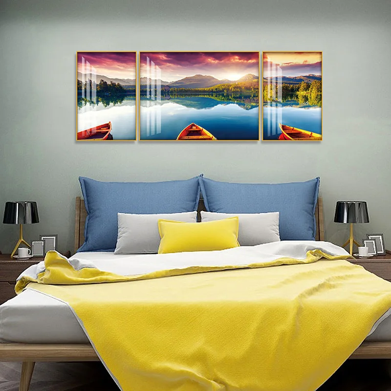 Best Selling Crystal Clear HD UV Resistant Landscape Canvas Painting Wall Art Picture Acrylic Prints Frameless Acrylic Painting