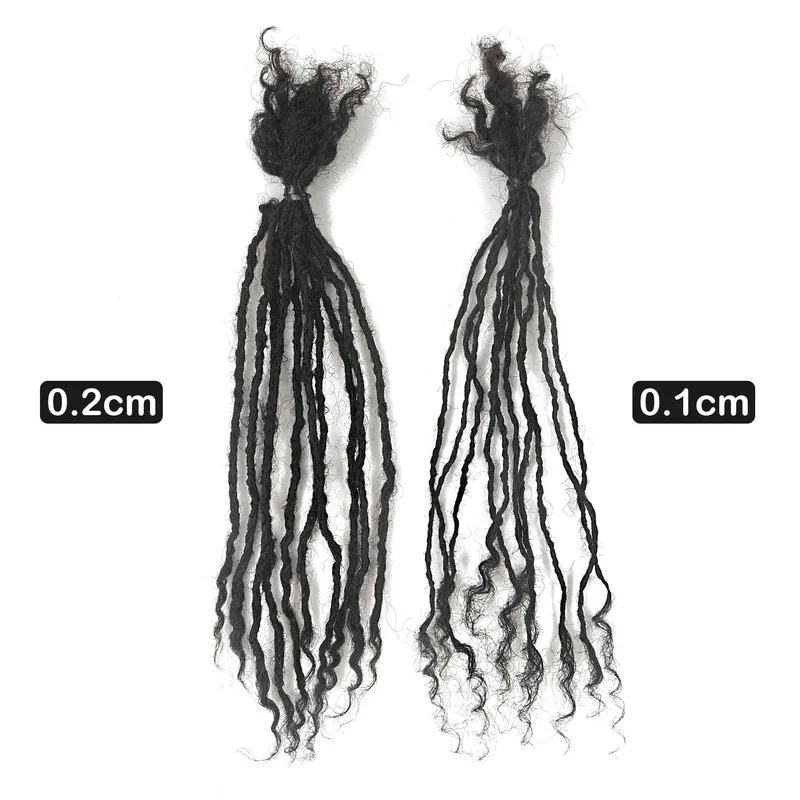 BLT Hot Selling Curly Ends Interlocked Sister Locs Crochet Hair Full Handmade Soft Enough Sister Loc Extension Human Hair