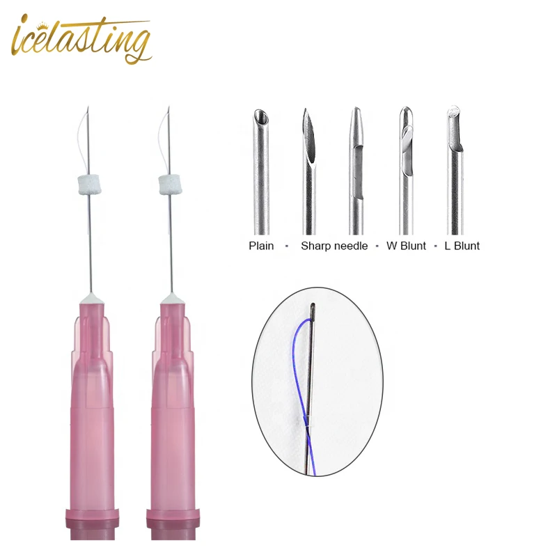 pdo mono thread 30g x 38mm 25mm with sharp needle/ tip needle eye lift