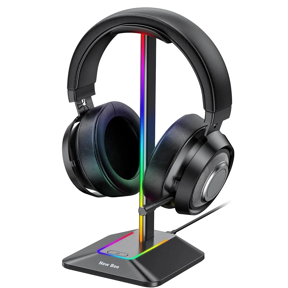 Новый пчелиный Z9 алюминиевый сплав светодиодный Rgb держатель для геймеров вешалка наушников гарнитура подставка