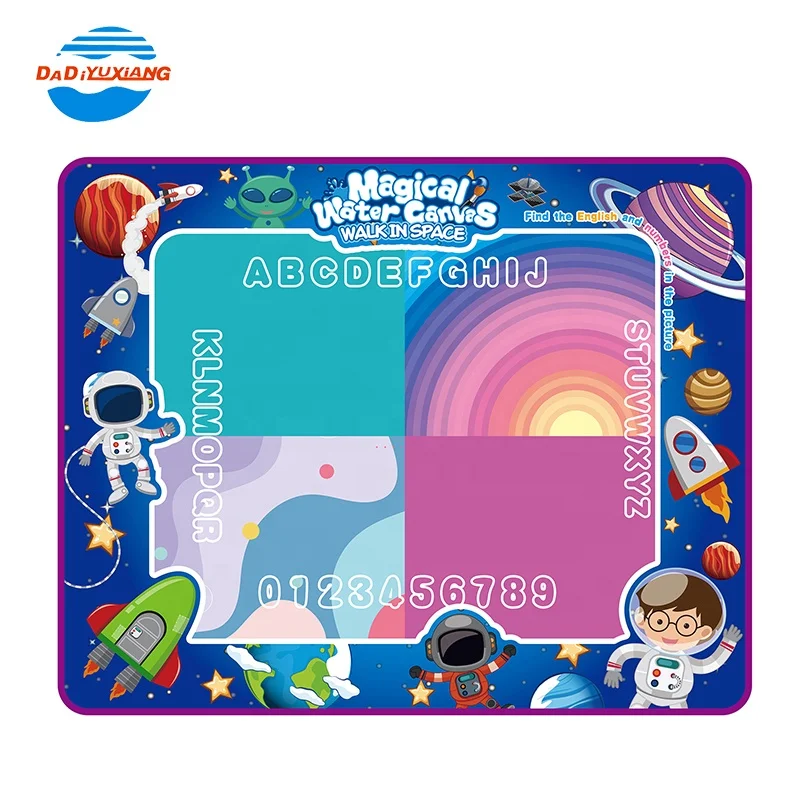 Walk In Space 2023 Hot Selling New Design Kids Doodle Mat Drawing Water Mat