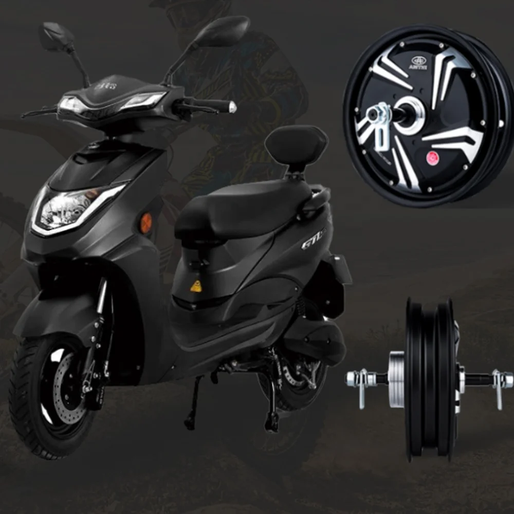 Permanent Magnet 1000w 10 inch 800w 48v motor bldc bicycle wheel electric hub motor for motorcycle