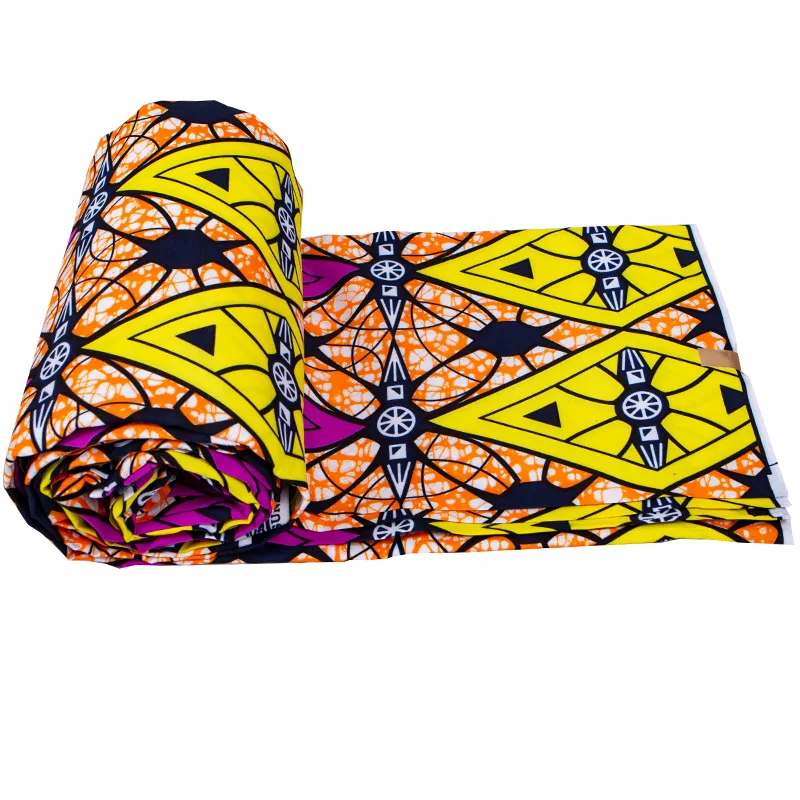 Panno stampato a cera calico textile africa blue ankara printed wax fabric 100% polyester double sided wax printed cloth