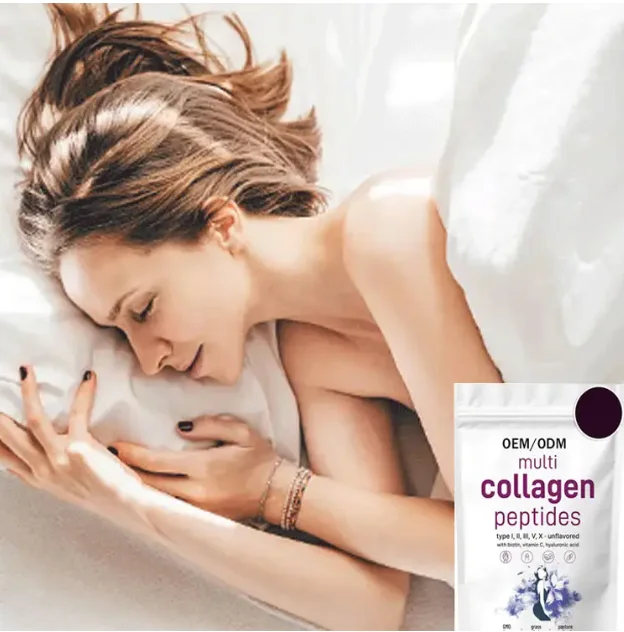 Popular hot sell multi collagen peptides powder Biotin collagen gummies Collagen Powder for Skincare Beauty