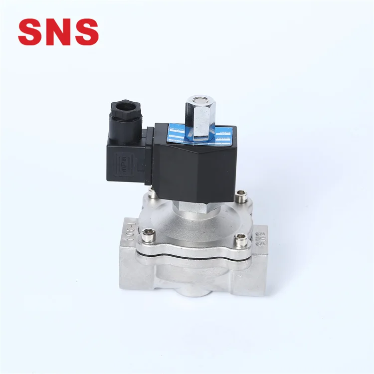 SNS 2WBK Stainless Steel Normally Opened Pneumatic Solenoid Control Valve