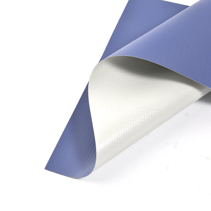 Blue/Grey Color Laminated Tarpaulin Fabric Roll for Awnings and Tents(Toldos and lonas)