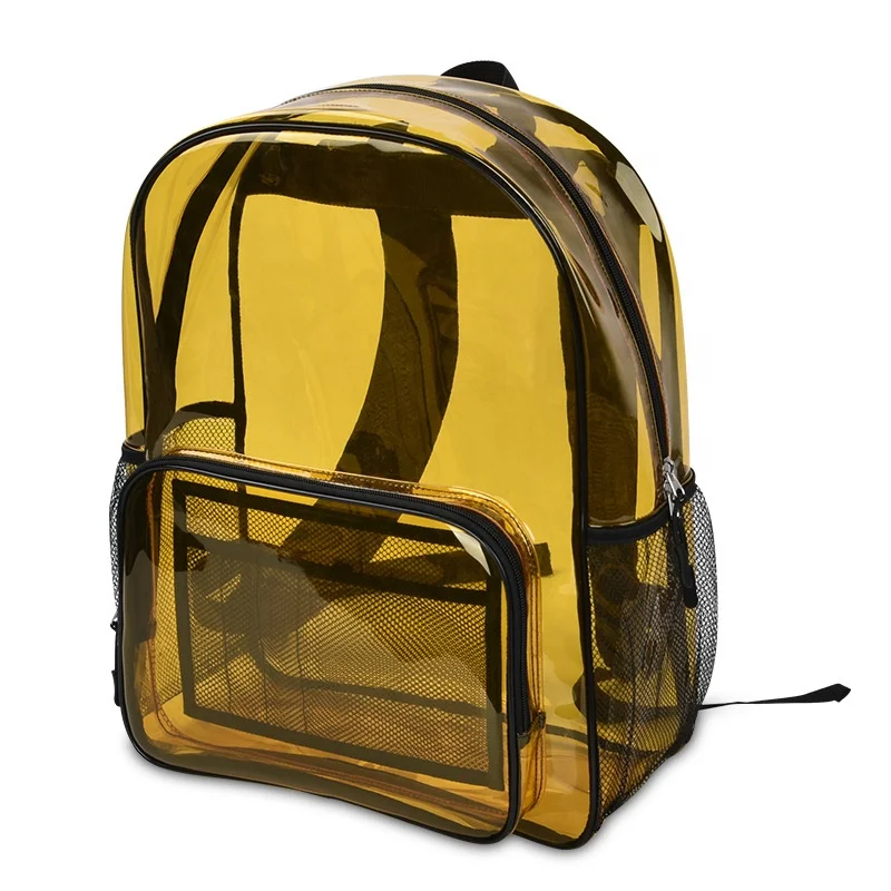Fashion Custom Logo Transparent Clear Pvc Backpack