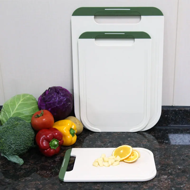 2024 NonSlip pp+TPR Cutting Board Customization Medium Size Chopping Board with Handle