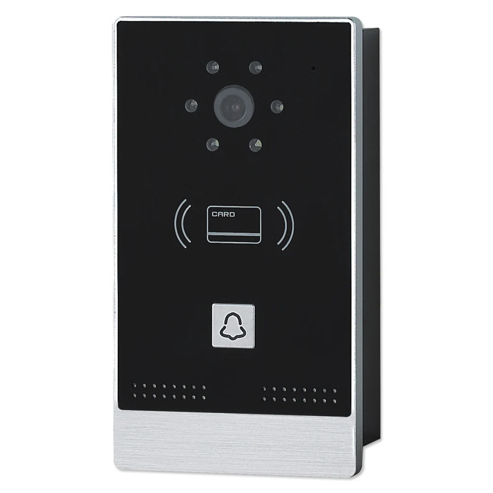 Small building intercom access control 7 Inch smart IP Video Door phone intercom System Waterproof video doorbell night vision
