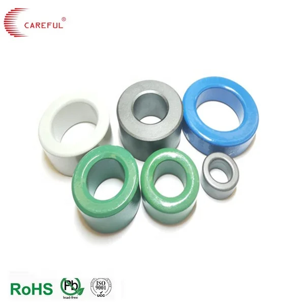 Rohs ISO9001 MnZn ferrite material PC40 Toroid ferrite ring cores coated  mnzn ferrite for transformer