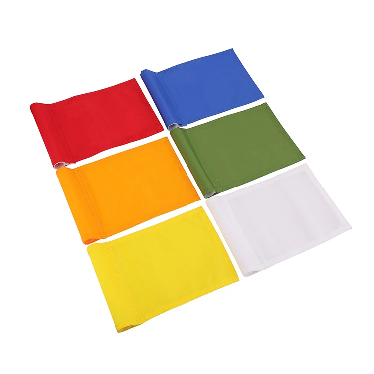 Wholesale polyester golf flag custom design mini stick for golf club