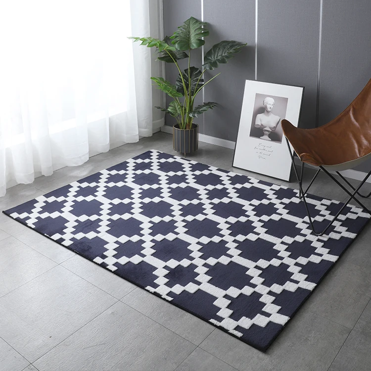 European Style 100% Polyester Jacquard Floor Carpet Living Room Bedroom Carpet Rugs