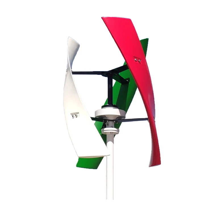 High Efficiency Wind Mill Silent Operation 600w Vertical Axis Wind Turbine 12v 24v 48v Generator 3 Blades with off Grid System