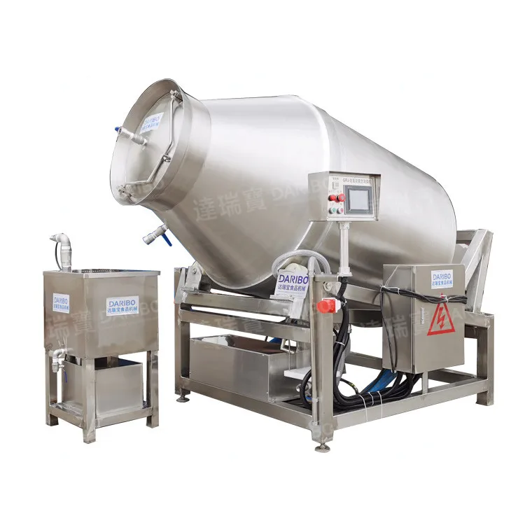 Vacuum Meat Mixer Machine Electric Industrial Stainless Steel Marinade Equipment for Beef Meat Chicken Pickle Machinery