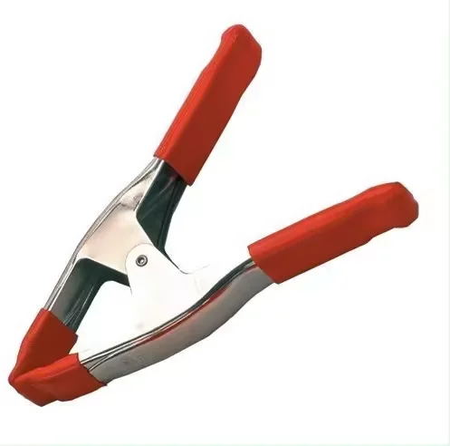 2 4 6 9 Inches Red Metal Heavy Duty A Type Spring tent Clips Clamps with PVC Handles for Wood Working insulated Crocodile Clip