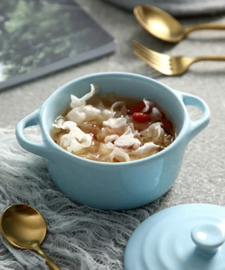 factory price hot sale ceramic porcelain soup tureen cooking pot with