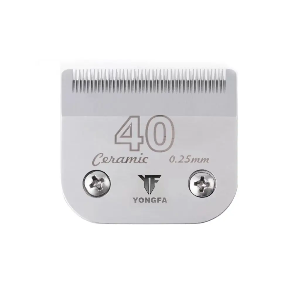 Керамические клиперы Yongfa #40 #10 # 303F5F4F7F из высокоуглеродистой нержавеющей стали для домашних животных A5