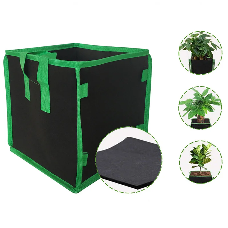 1 3 5 30 60 65 75 300 Gallon Tan Garden Plant Grow Bag Fabric Pots with Strap Handles