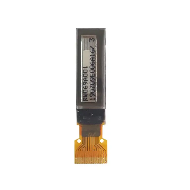 Малый размеры моно PMOLED экран 0 69 дюймов 96*16 монохромный белый OLED дисплей IPS SPI I2C MCU TFT ЖК
