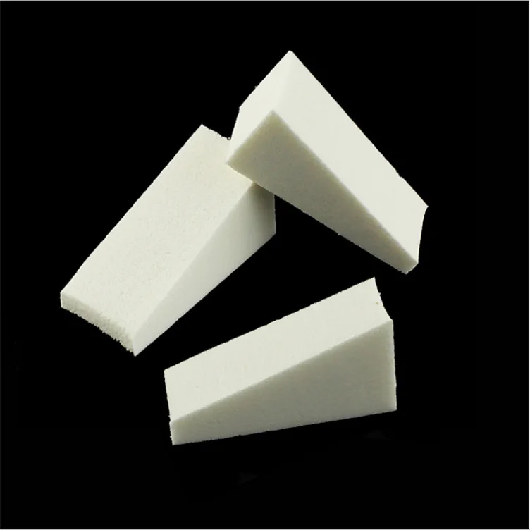 White latex sponge Foam cosmetic wedges Nail Art Soft Sponge Polish Transfer DIY Manicure Tool