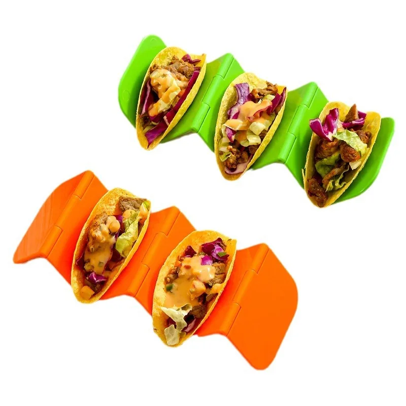 wholesale Food grade plastic taco trays Taco Stand Tray Style, Dishwasher and Microwave oven Available Taco Holder