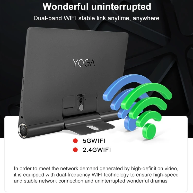 Горячая Распродажа Lenovo YOGA Tab 5 YT-X705M 4 аппарат не привязан к оператору сотовой связи 3 ГБ + 32 Android 9 0 Face ID идентификации Восьмиядерный до 2 ГГц Tablet