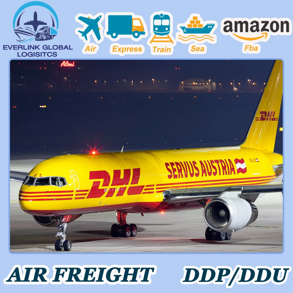 International Shenzhen logistic forwarder DHL express delivery air freight cheapest shipping rates from China to USA UK