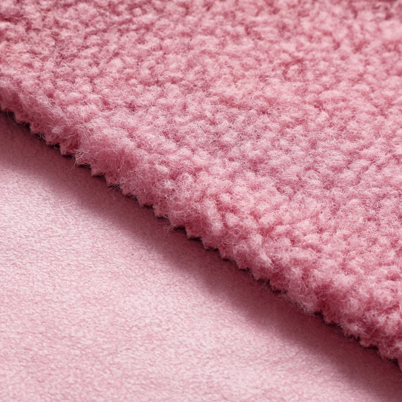 
polyester faux leather fabric custom super thick polar fleece fabric 