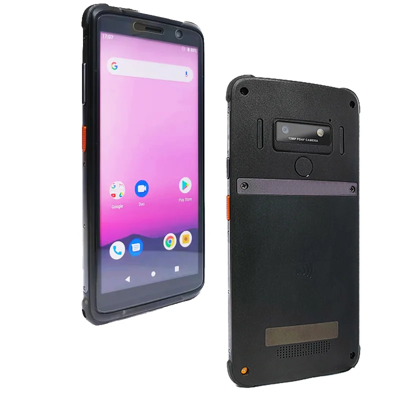 Лучший 5 6 дюймовый IP67 Прочный Android 9 0 2D сканер штрих-кода PDA Смартфон с 4G NFC