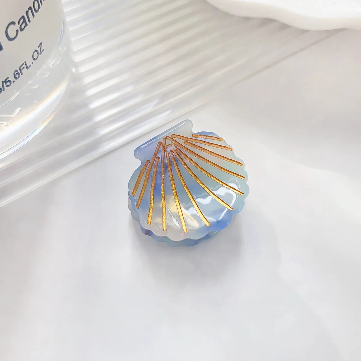 2.5cm women girls kids hair accessories small cute cellulose acetate ocean seashell hair claws clip mini sea shell hair claw